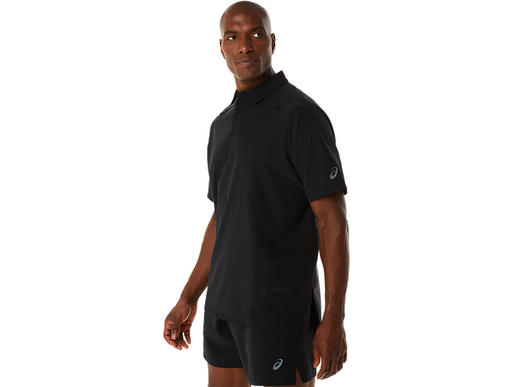 Camiseta Asics Actibreeze Jacquard Masculino Pretas | 1057-MAWIJ