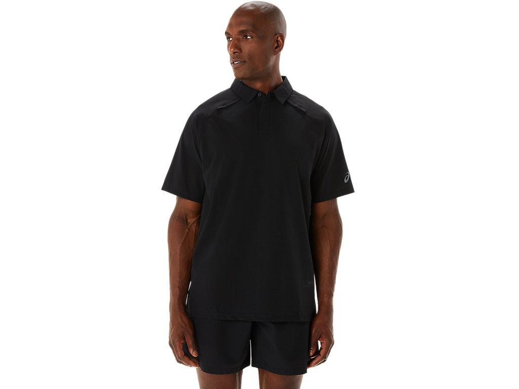 Camiseta Asics Actibreeze Jacquard Masculino Pretas | 1057-MAWIJ