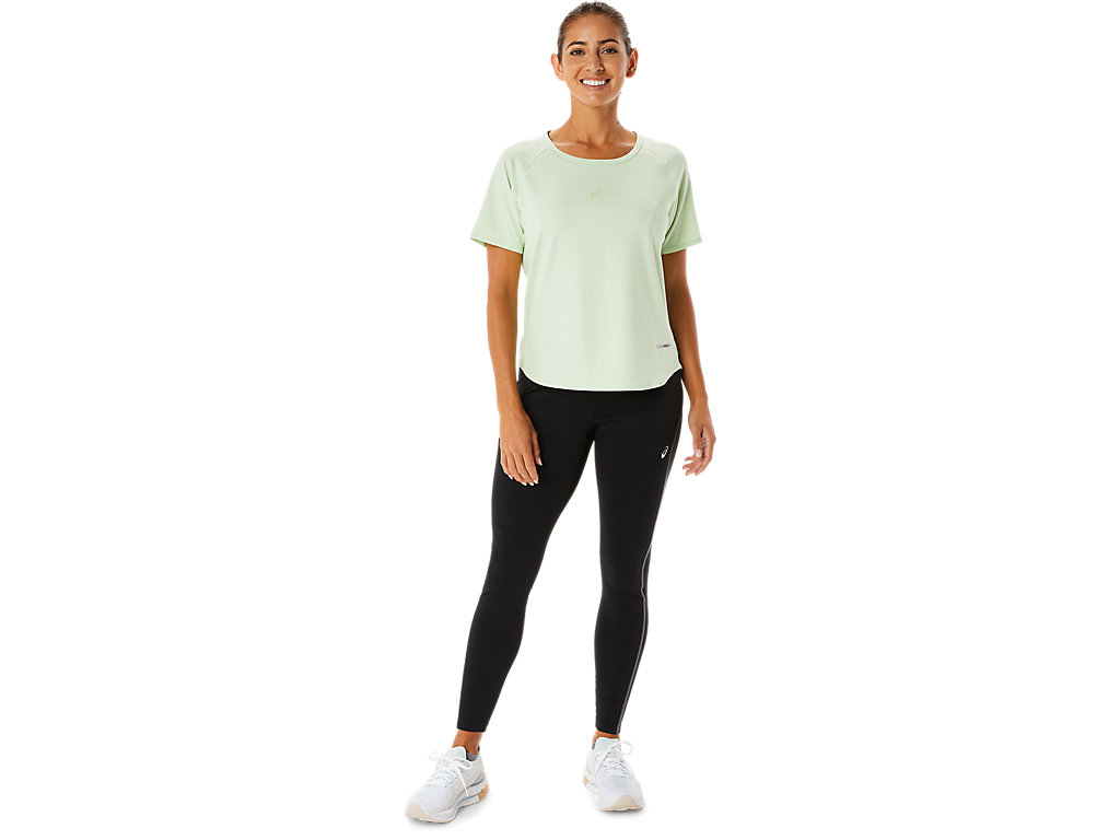 Camiseta Asics Actibreeze Sleeve Feminino Verdes | 5927-VQUAX