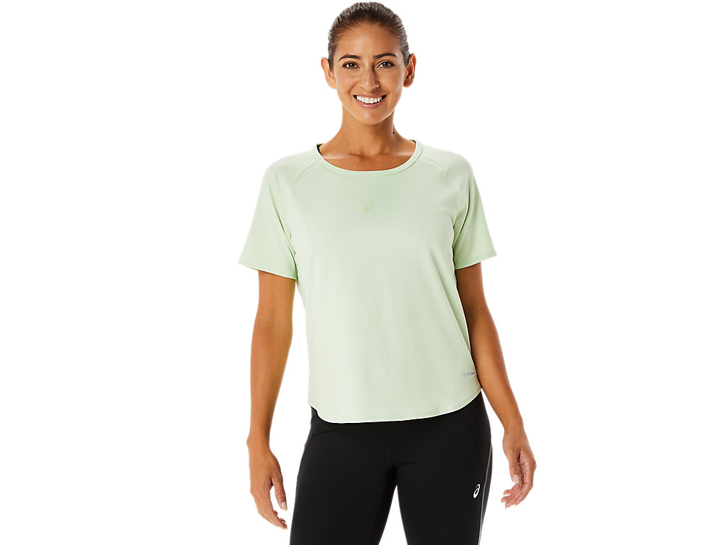 Camiseta Asics Actibreeze Sleeve Feminino Verdes | 5927-VQUAX