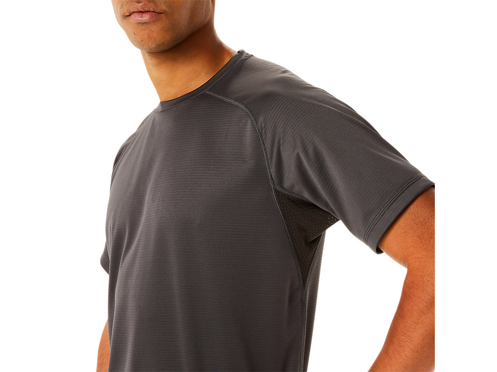 Camiseta Asics Active Sleeve Masculino Obsidiana Cinzentas | 9675-MEQTG