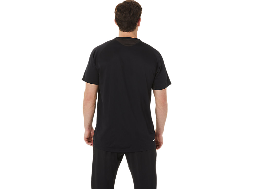 Camiseta Asics Active Sleeve Masculino Pretas | 6953-OHMJR