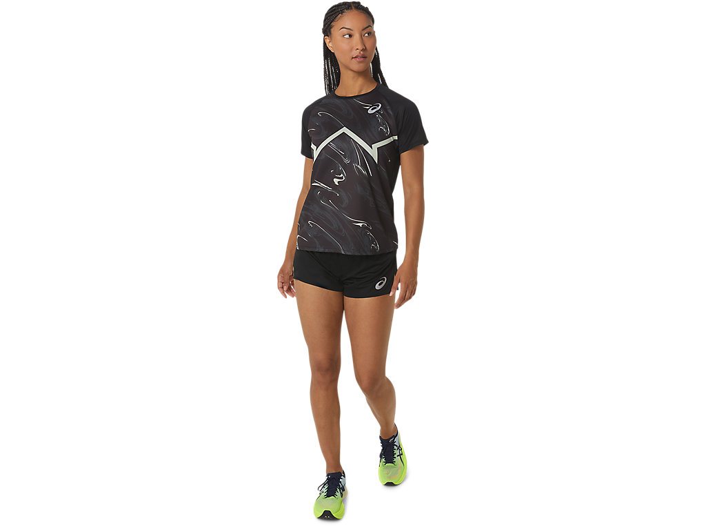 Camiseta Asics Cj-Line Light Sleeve Feminino Pretas Verdes | 1497-GQBTK