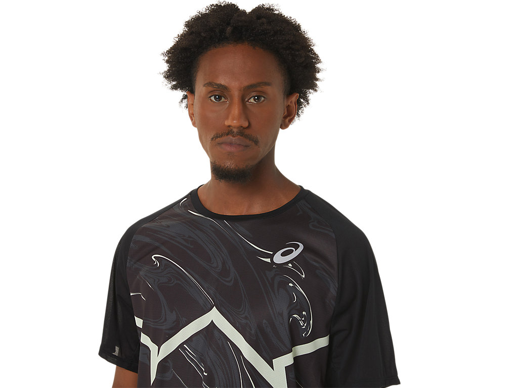 Camiseta Asics Cj-Line Light Sleeve Masculino Pretas Verdes | 6315-AQJZD