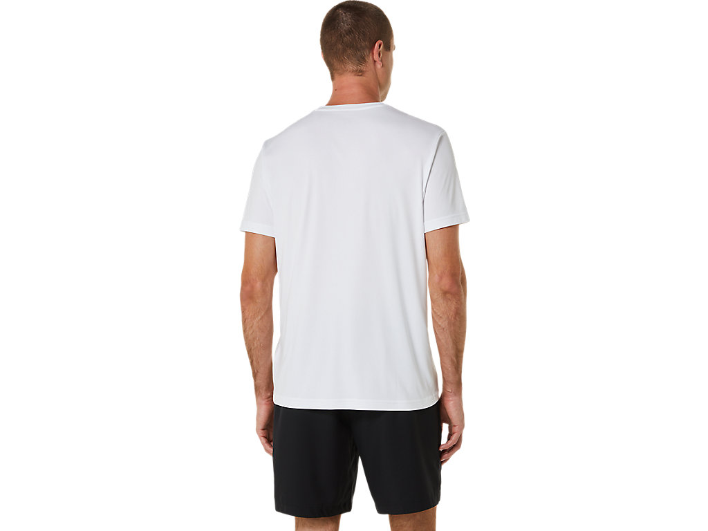 Camiseta Asics Court Gs Gráficas Tee Masculino Branco | 1760-ZXOJR