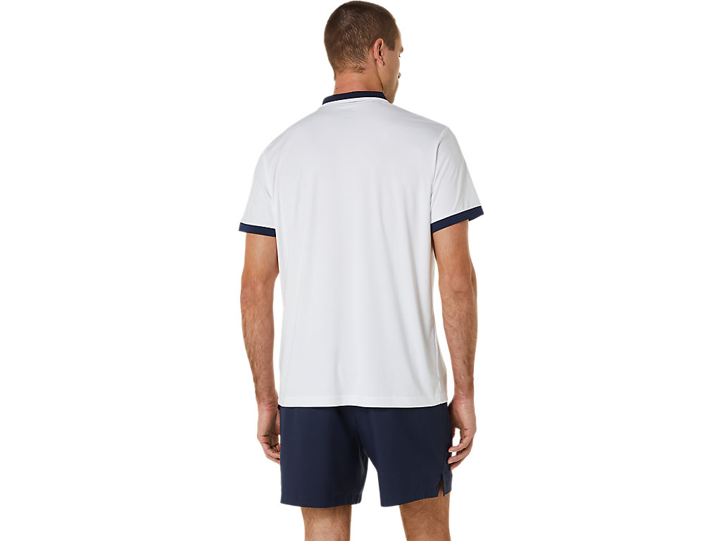 Camiseta Asics Court Masculino Branco | 6897-MCGXQ