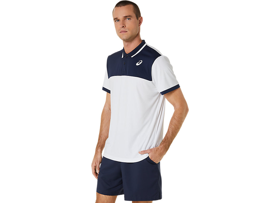 Camiseta Asics Court Masculino Branco | 6897-MCGXQ