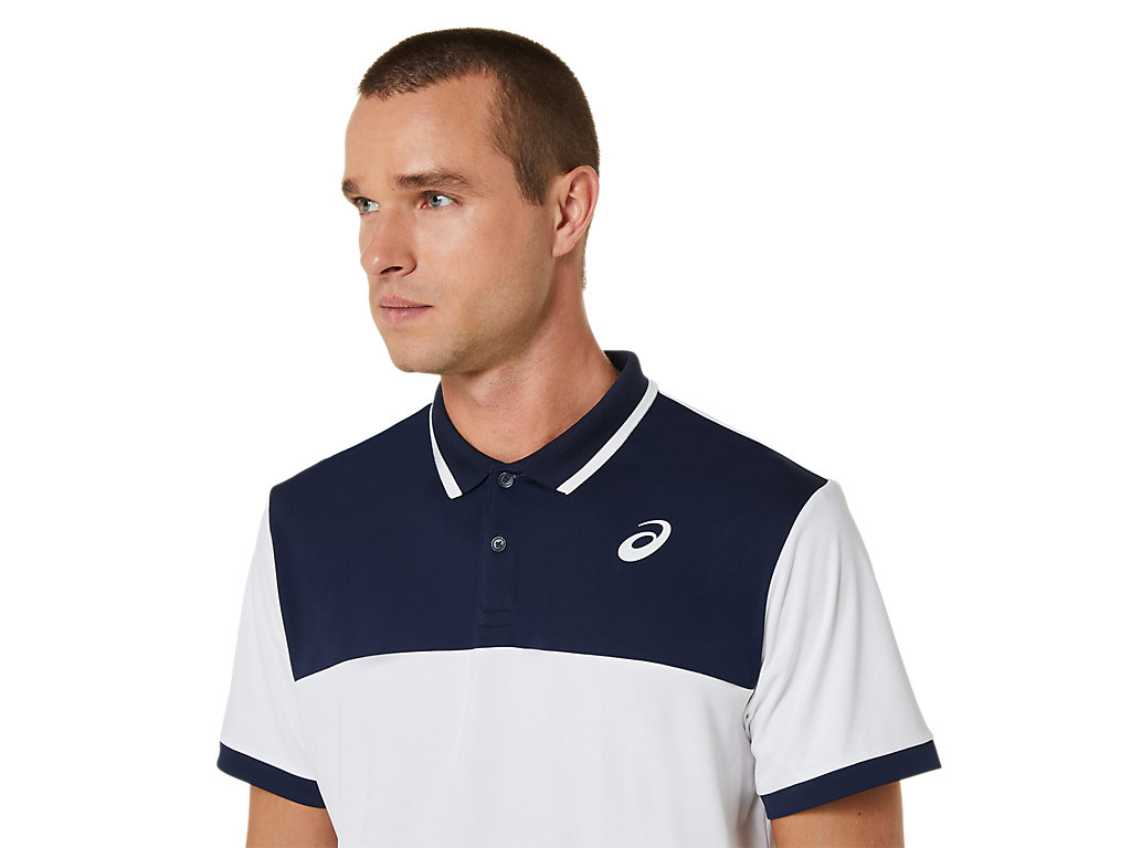 Camiseta Asics Court Masculino Branco | 6897-MCGXQ