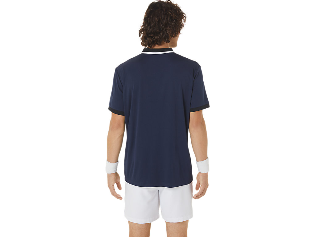 Camiseta Asics Court Masculino Pretas | 4278-CHYBO