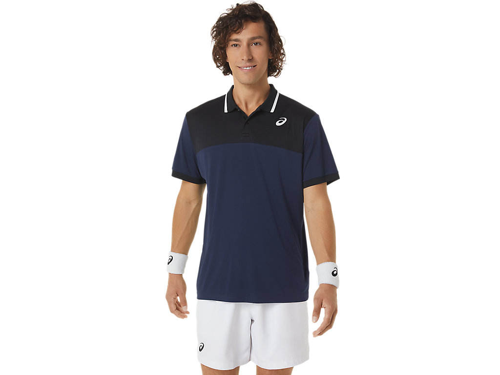 Camiseta Asics Court Masculino Pretas | 4278-CHYBO