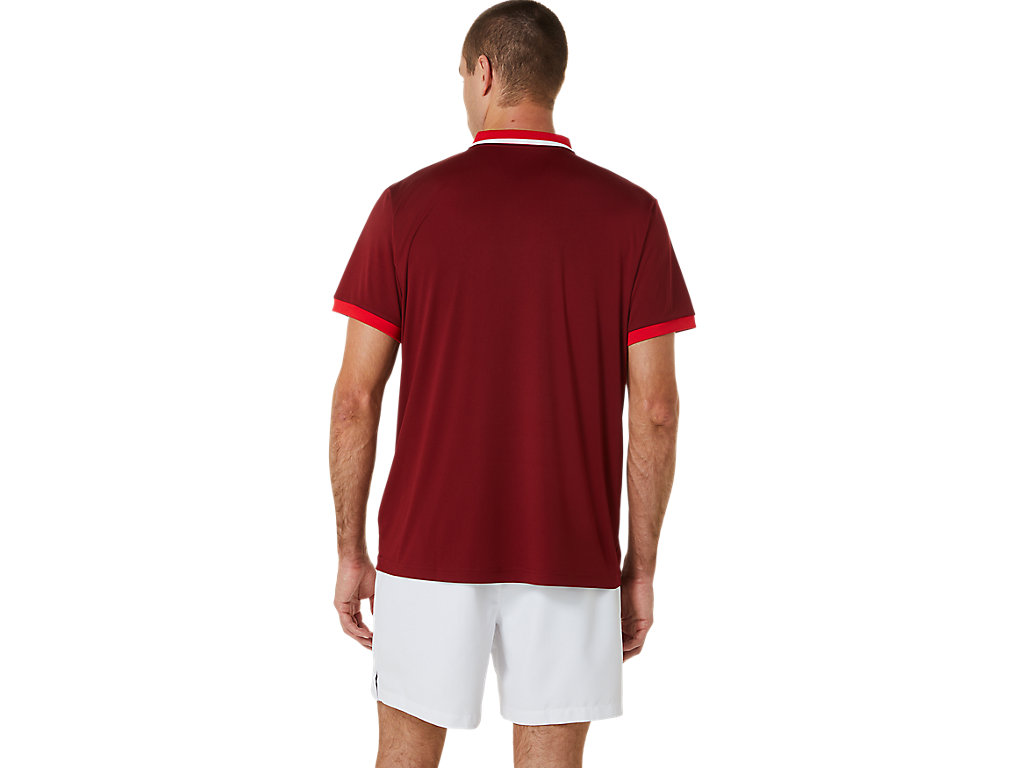 Camiseta Asics Court Masculino Vermelhas | 7932-XBQEY