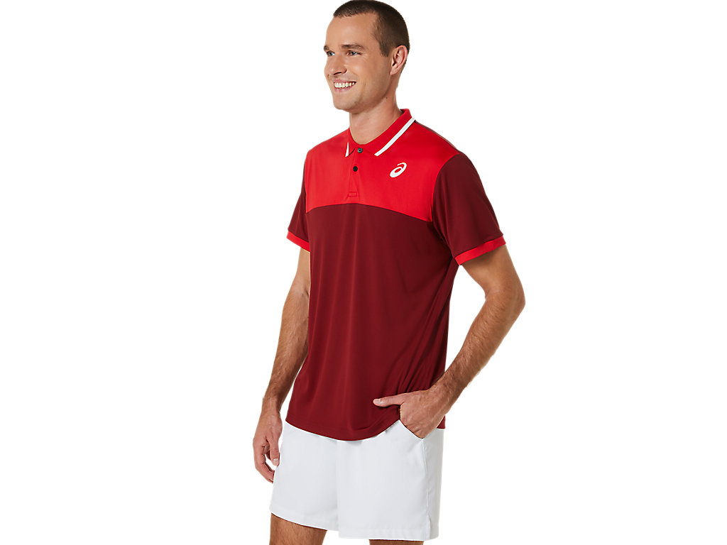 Camiseta Asics Court Masculino Vermelhas | 7932-XBQEY