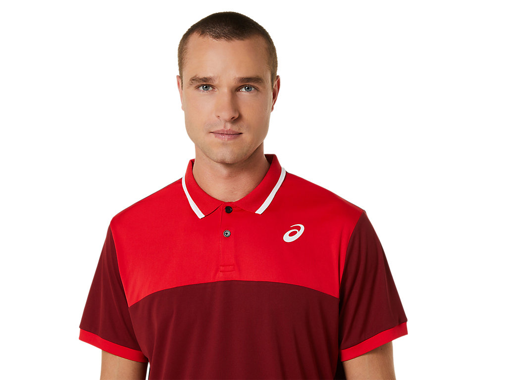 Camiseta Asics Court Masculino Vermelhas | 7932-XBQEY