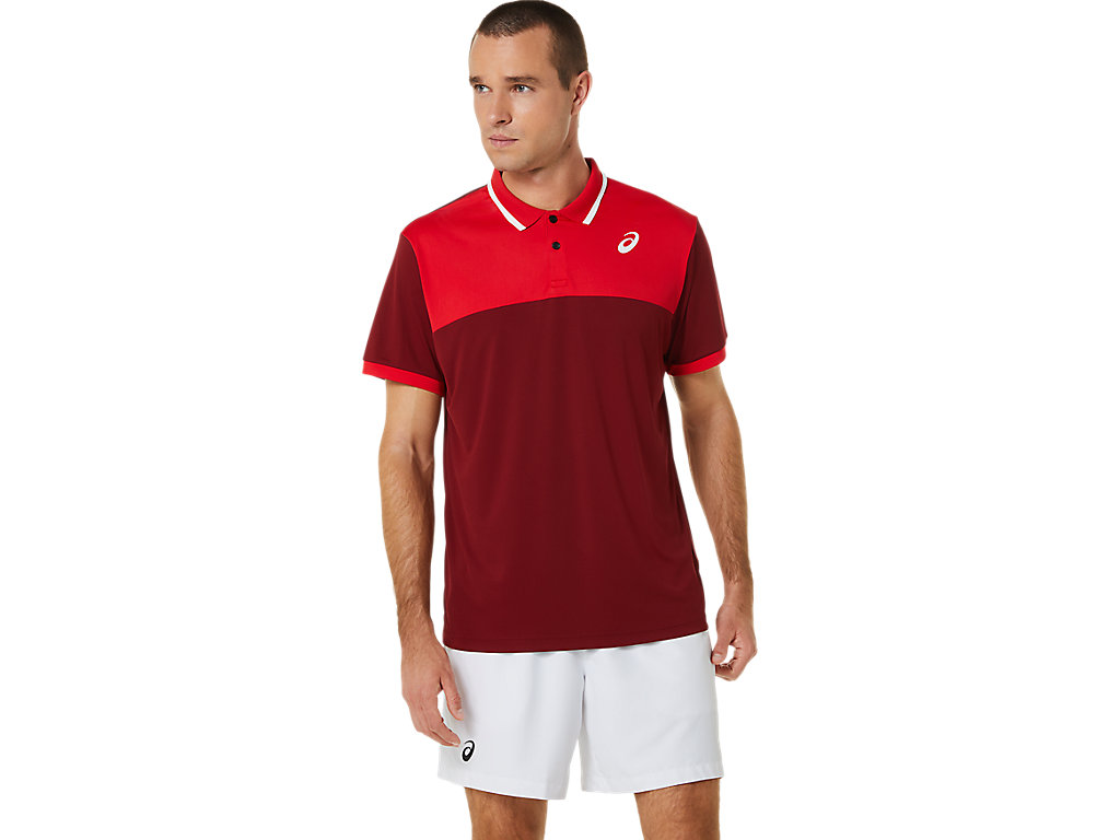 Camiseta Asics Court Masculino Vermelhas | 7932-XBQEY