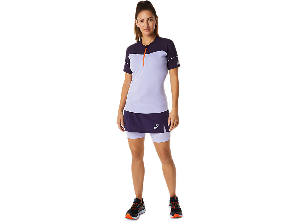 Camiseta Asics Fujitrail Feminino Roxo | 6053-ZNICA