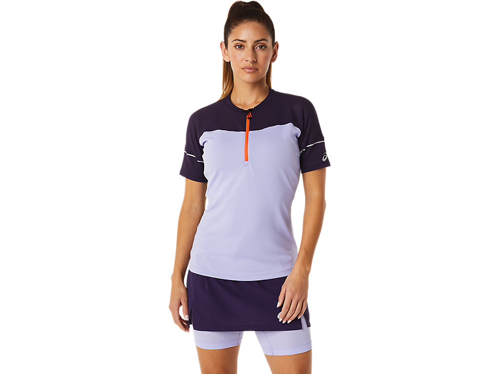 Camiseta Asics Fujitrail Feminino Roxo | 6053-ZNICA