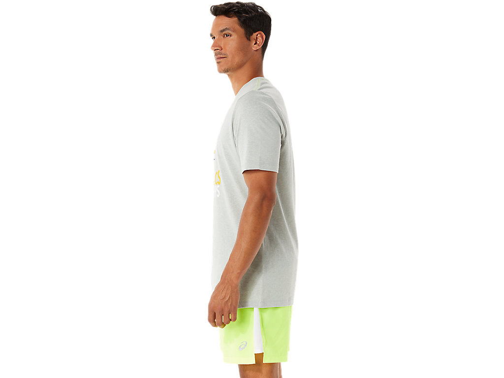 Camiseta Asics Gráficas Ss Wch Masculino Luz Cinzentas | 4830-CFGUO