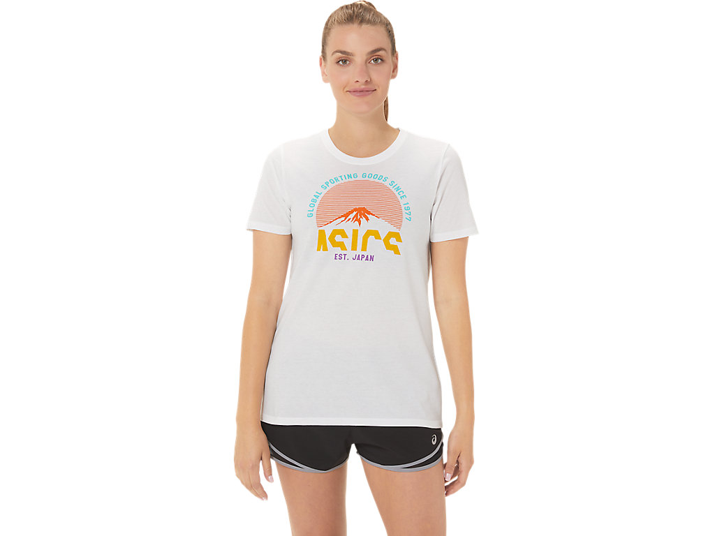 Camiseta Asics Gsg Since 1977 Adventure Crew Masculino Branco | 5640-WJEQV