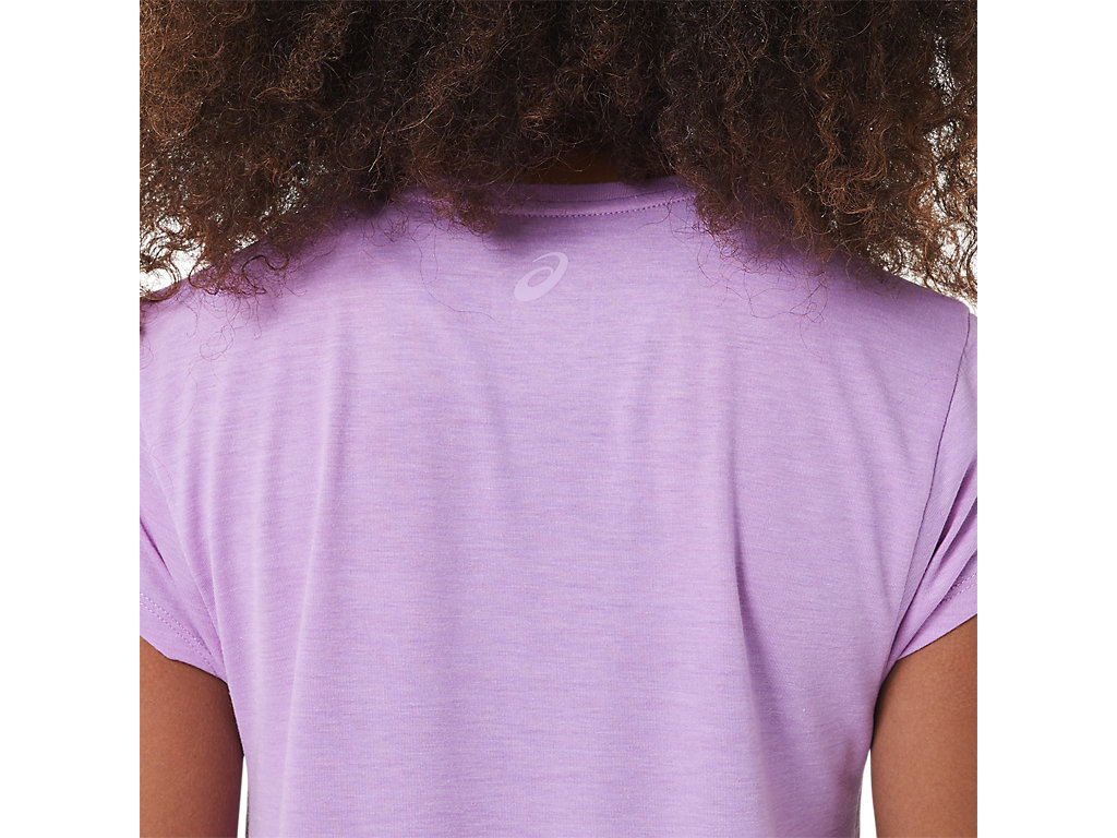 Camiseta Asics Heather Vneck Feminino Lavanda | 0973-QNGFZ