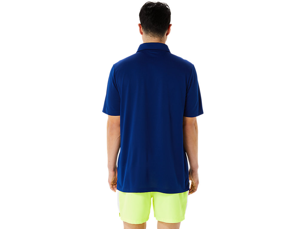 Camiseta Asics Hex Gradient Polo Wch Masculino Azuis Escuro | 9475-ZNIXY