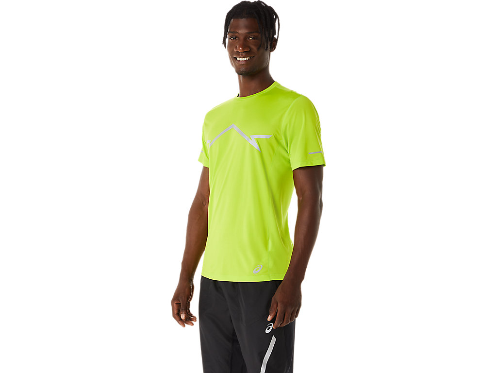 Camiseta Asics Lite-Show Sleeve Masculino Luz Verdes | 0567-ROJMC