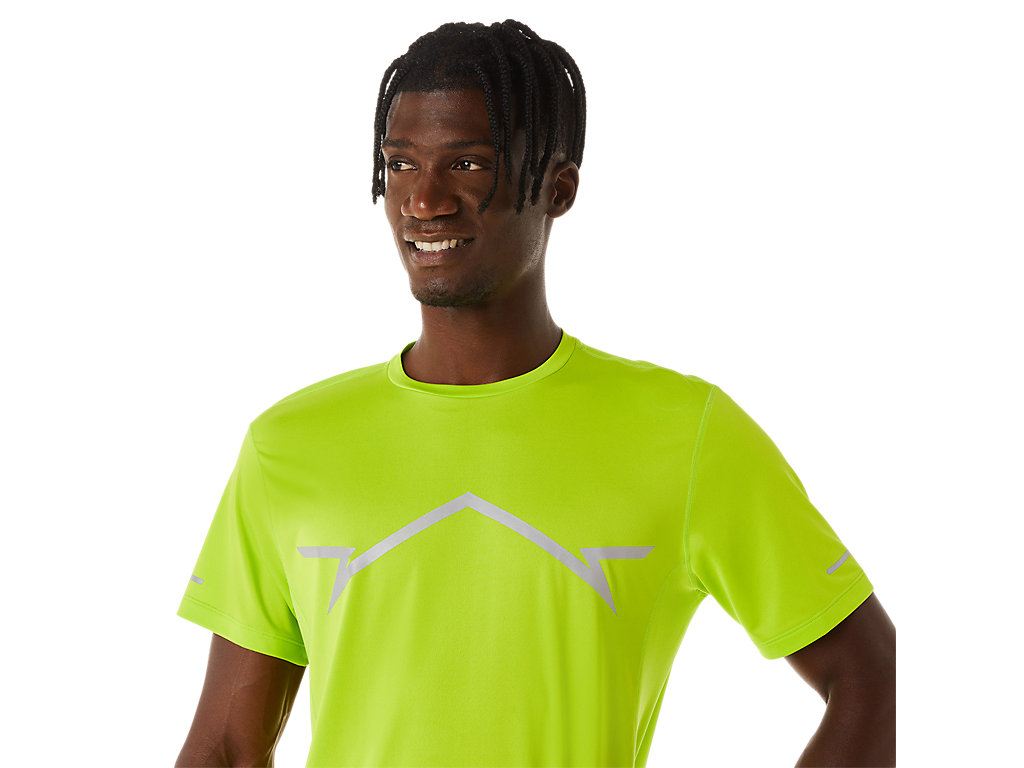 Camiseta Asics Lite-Show Sleeve Masculino Luz Verdes | 0567-ROJMC