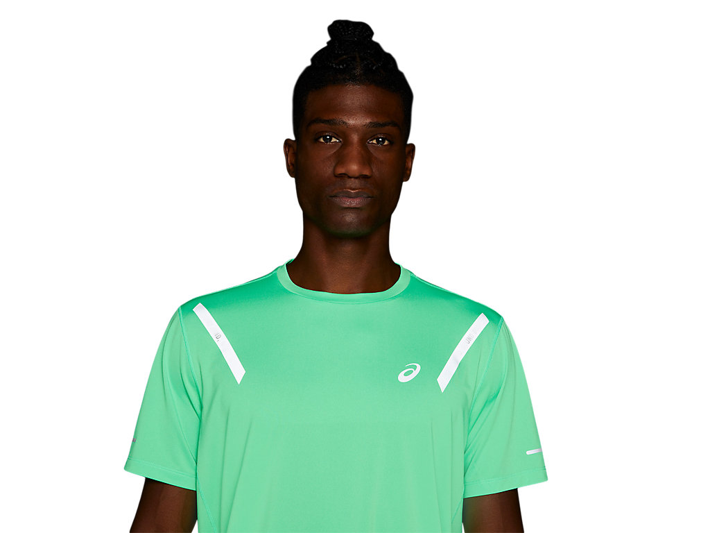 Camiseta Asics Lite-Show Sleeve Masculino Luz Cinzentas | 4036-NVWPZ