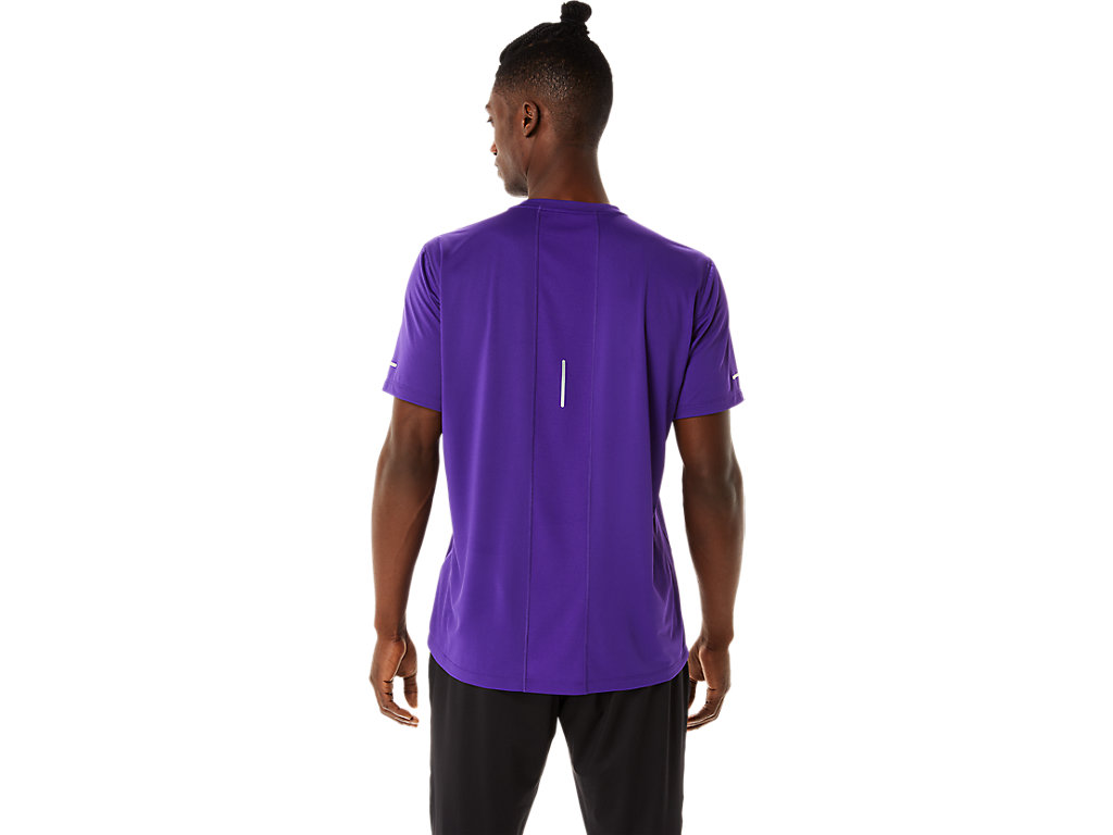 Camiseta Asics Lite-Show Sleeve Masculino Roxo | 8346-BDFLZ