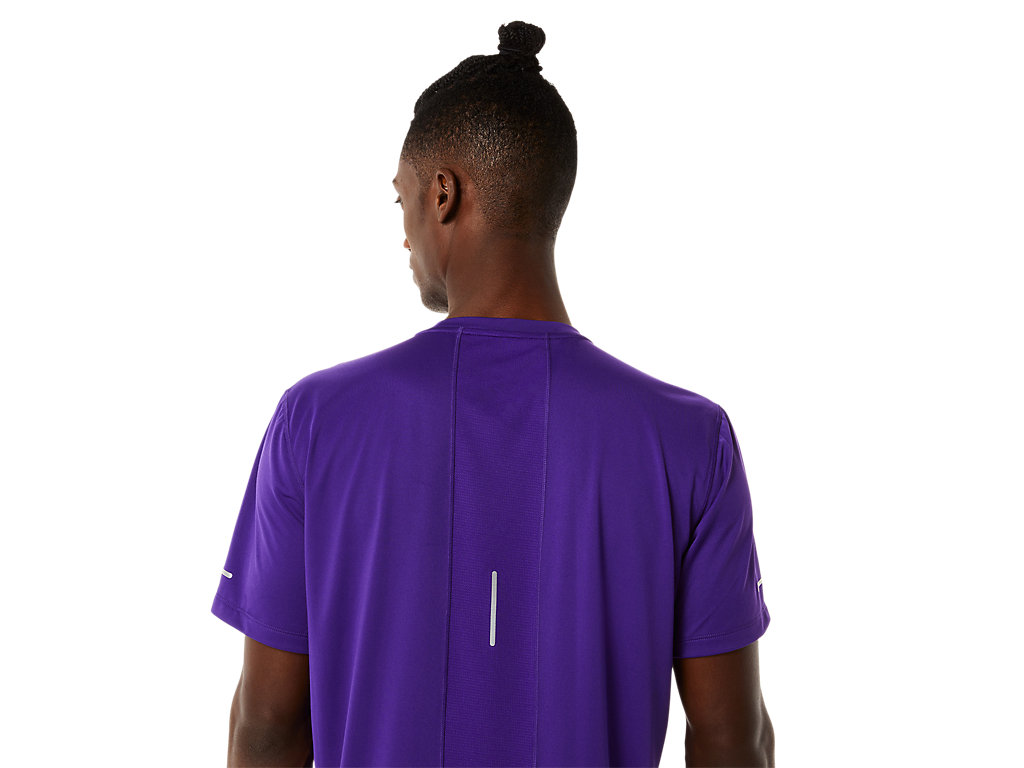 Camiseta Asics Lite-Show Sleeve Masculino Roxo | 8346-BDFLZ