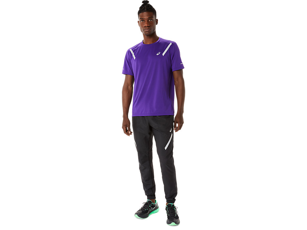 Camiseta Asics Lite-Show Sleeve Masculino Roxo | 8346-BDFLZ