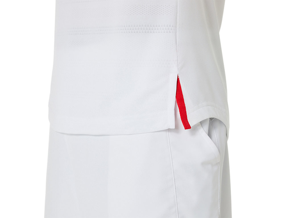 Camiseta Asics Match Sleeve Masculino Branco | 8621-MNSUD