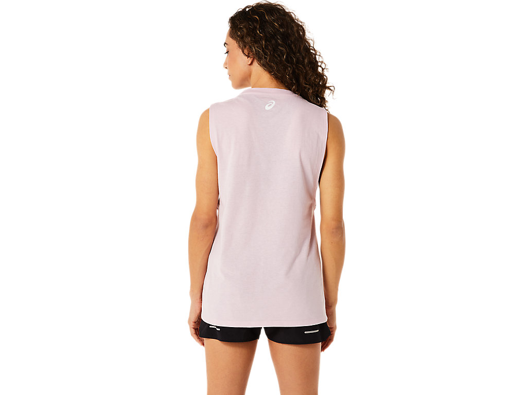 Camiseta Asics Mountain Muscle Tank Feminino Rosa | 0243-LIXKS