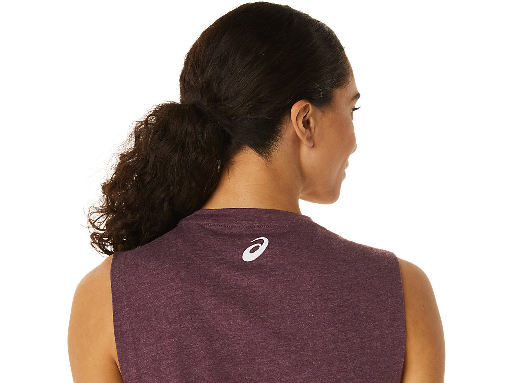 Camiseta Asics Mountain Muscle Tank Feminino Bordeaux | 1508-ZXWKD