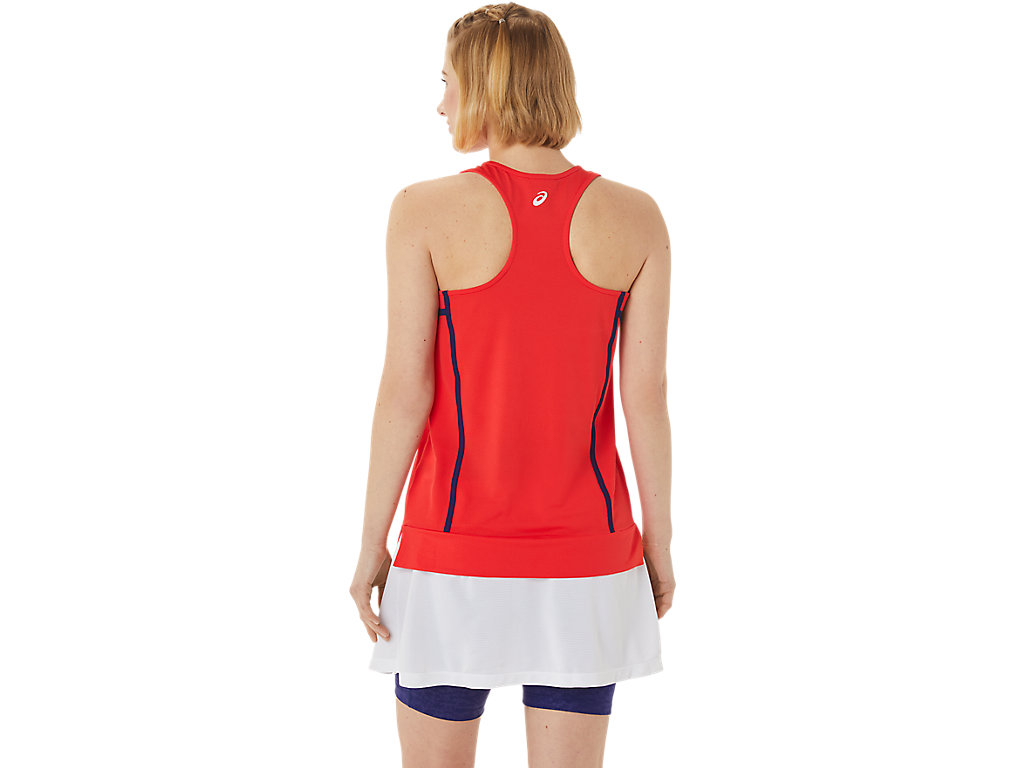 Camiseta Asics New Strong 92 Tank Feminino Vermelhas Azuis | 3901-BDGZX