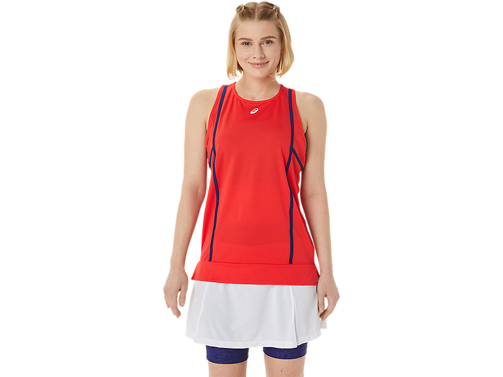 Camiseta Asics New Strong 92 Tank Feminino Vermelhas Azuis | 3901-BDGZX