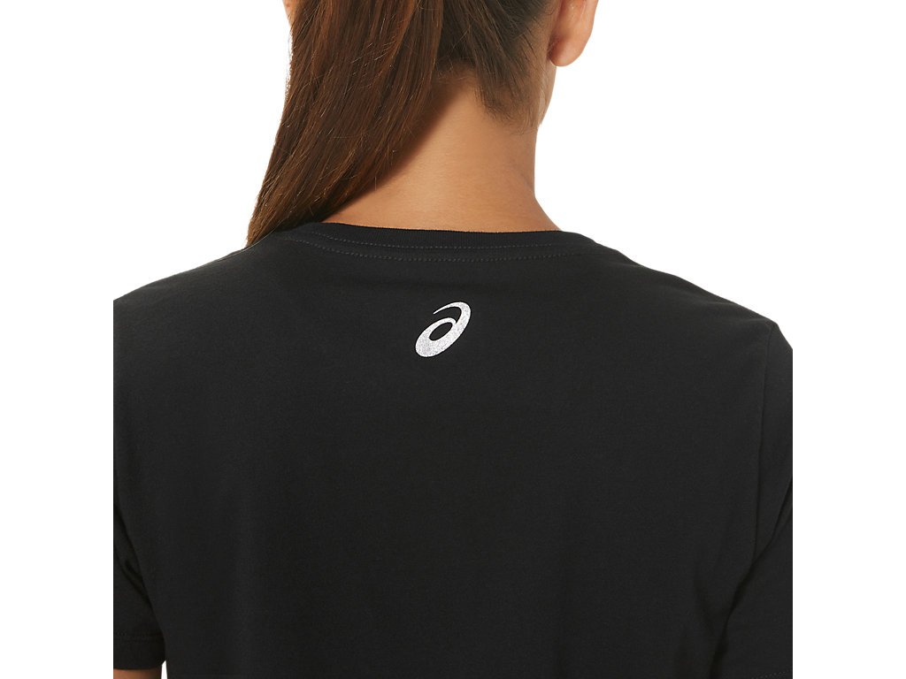 Camiseta Asics Orc Luminous Small Logo Ss Crew Feminino Pretas | 1905-EIHPB