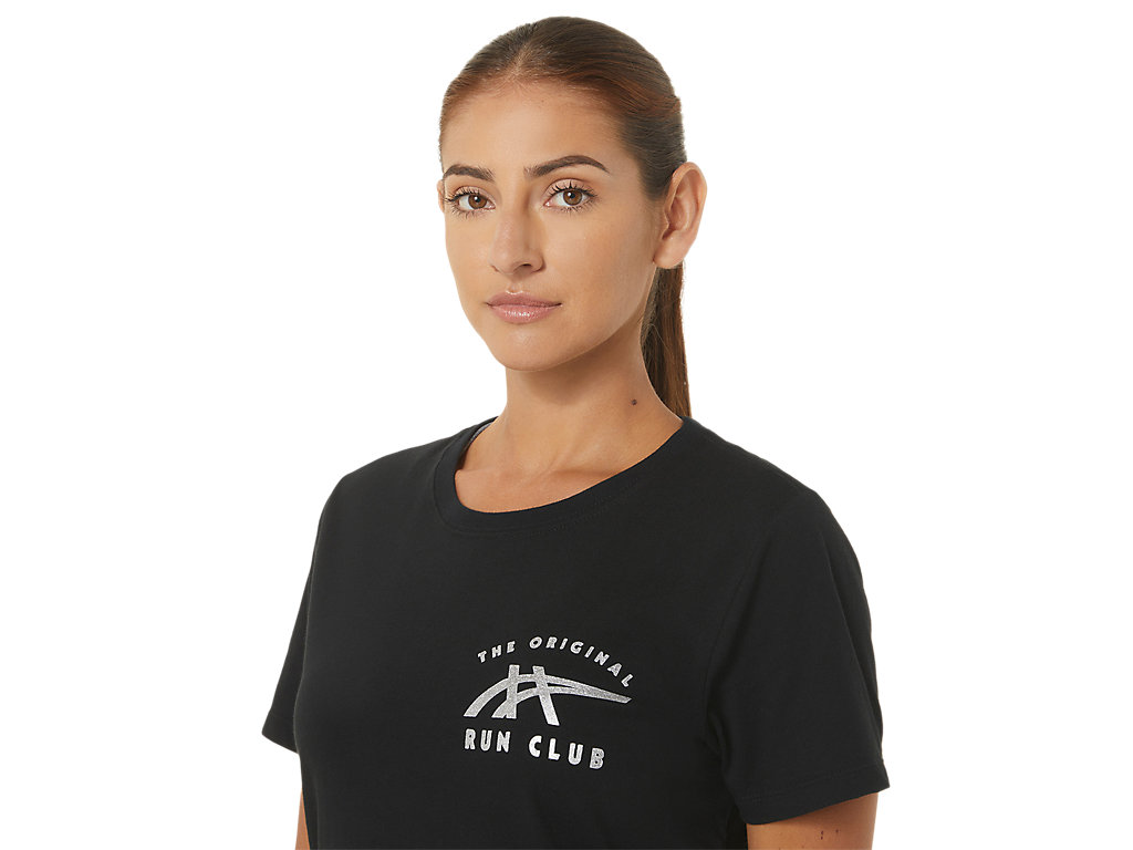 Camiseta Asics Orc Luminous Small Logo Ss Crew Feminino Pretas | 1905-EIHPB