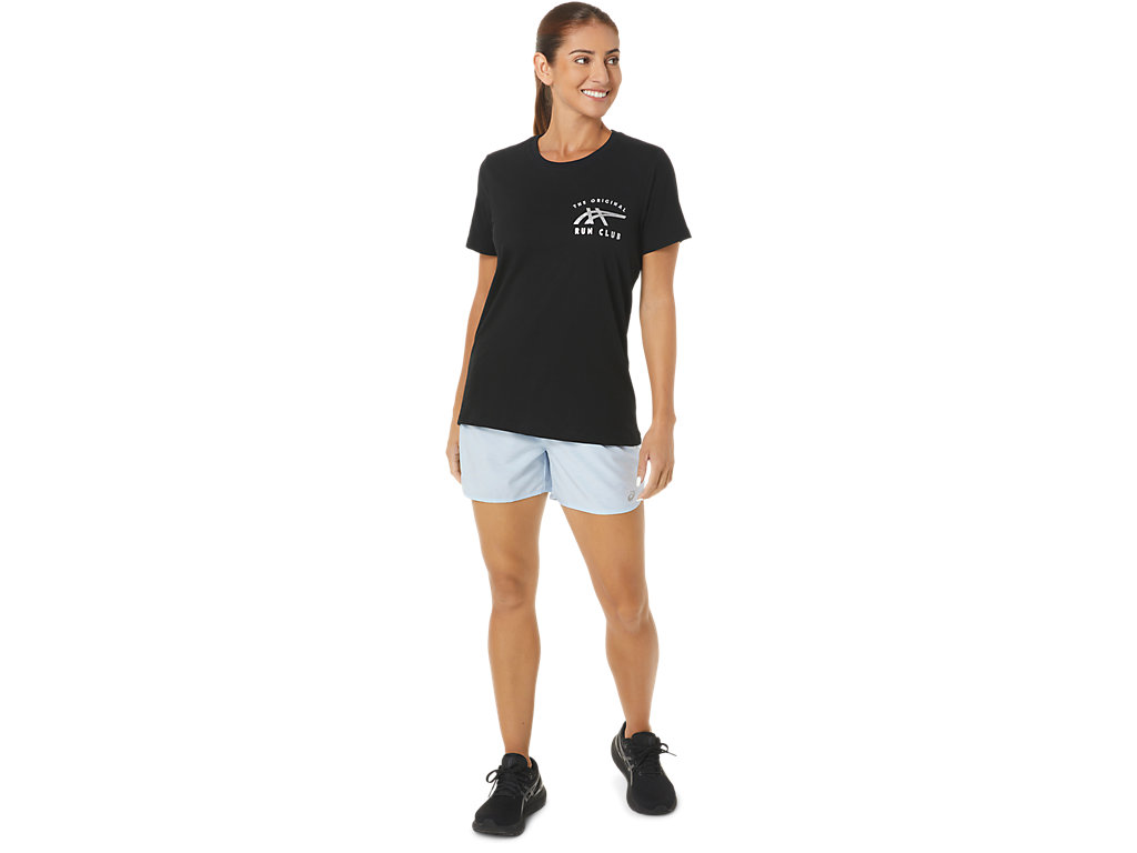 Camiseta Asics Orc Luminous Small Logo Ss Crew Feminino Pretas | 1905-EIHPB