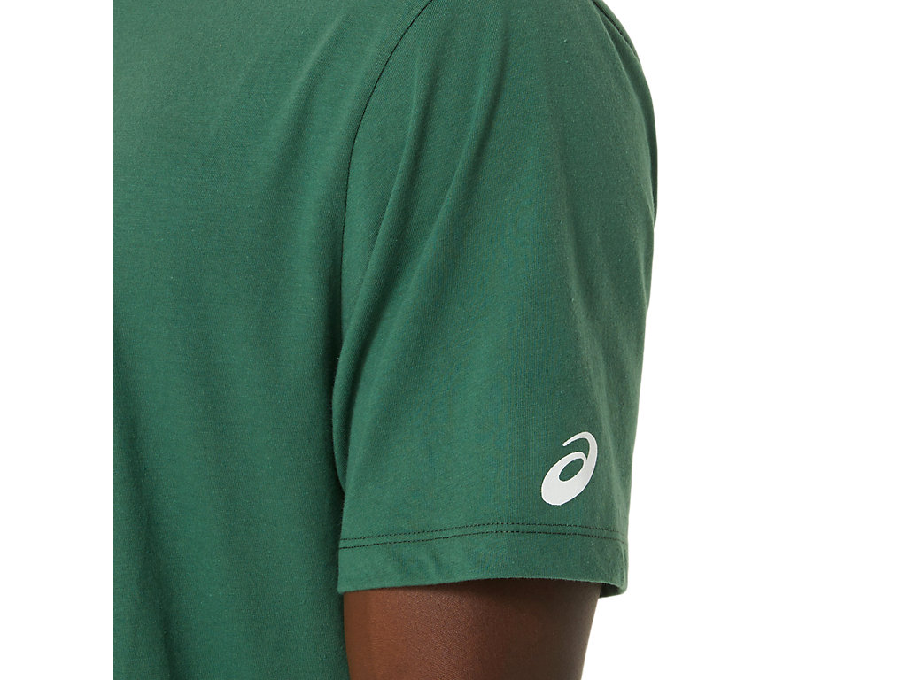 Camiseta Asics Paintbrush Sleeve Tee Feminino Verdes | 1305-LQBJU