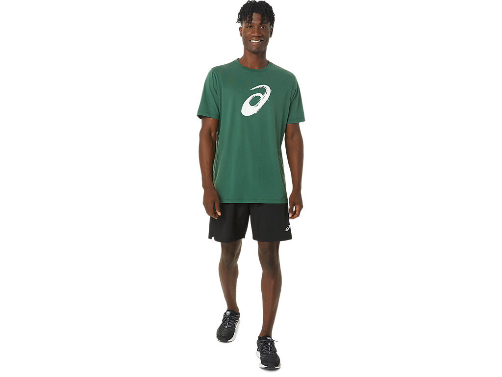 Camiseta Asics Paintbrush Sleeve Tee Feminino Verdes | 1305-LQBJU