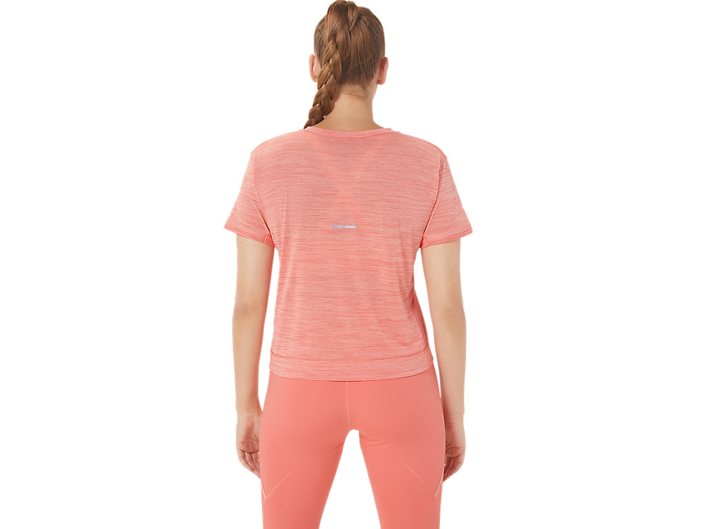 Camiseta Asics Race Crop Feminino Rosa | 1240-FGVMJ