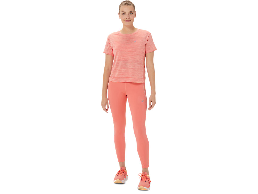 Camiseta Asics Race Crop Feminino Rosa | 1240-FGVMJ