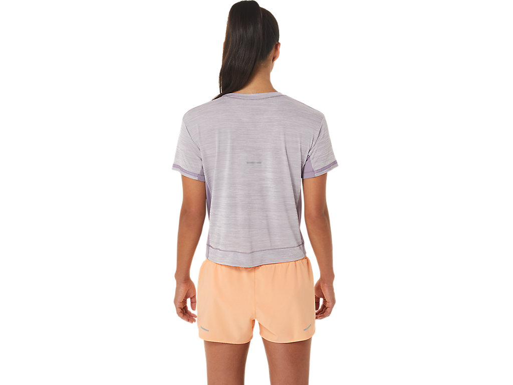 Camiseta Asics Race Crop Feminino Roxo Roxo | 7098-IOJHQ