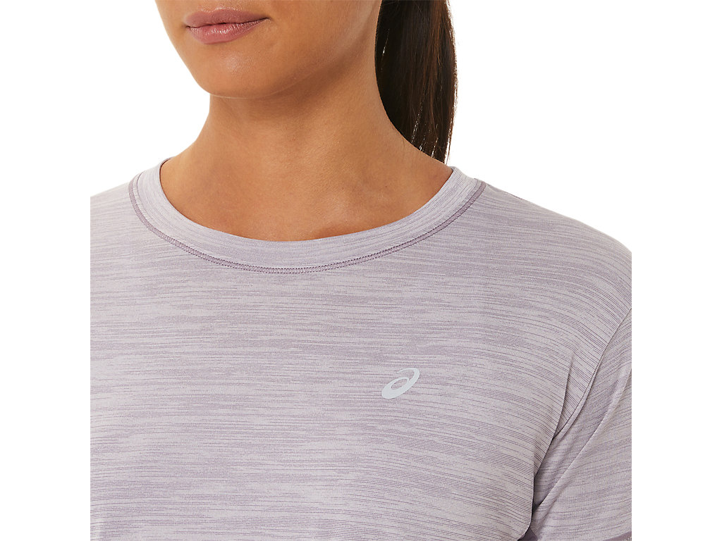 Camiseta Asics Race Crop Feminino Roxo Roxo | 7098-IOJHQ