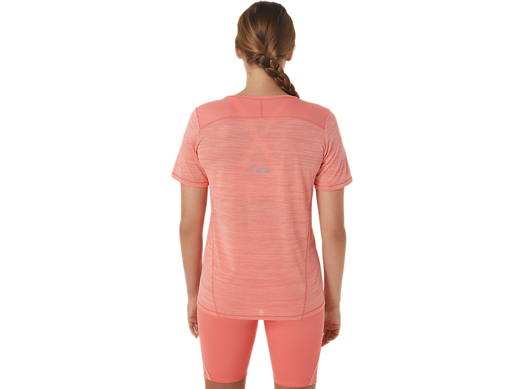 Camiseta Asics Race V-Neck Sleeve Feminino Rosa | 3625-FGUEX