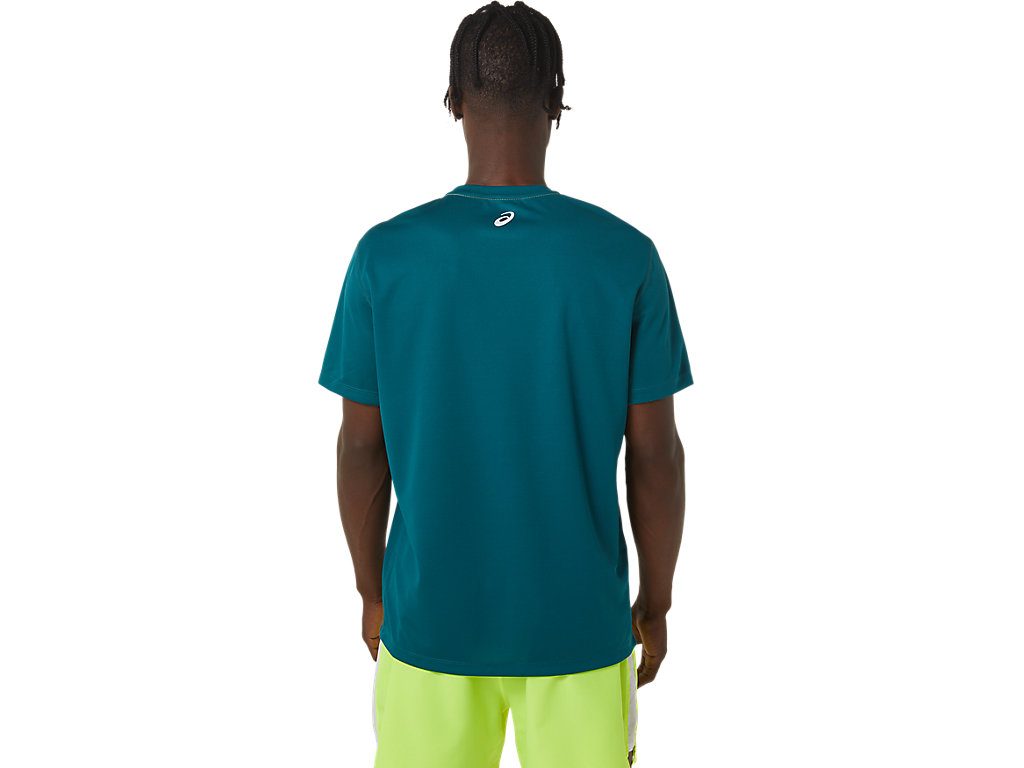 Camiseta Asics Ready-Set Ii Ss Wch Masculino Verdes Escuro | 9246-EPSGH