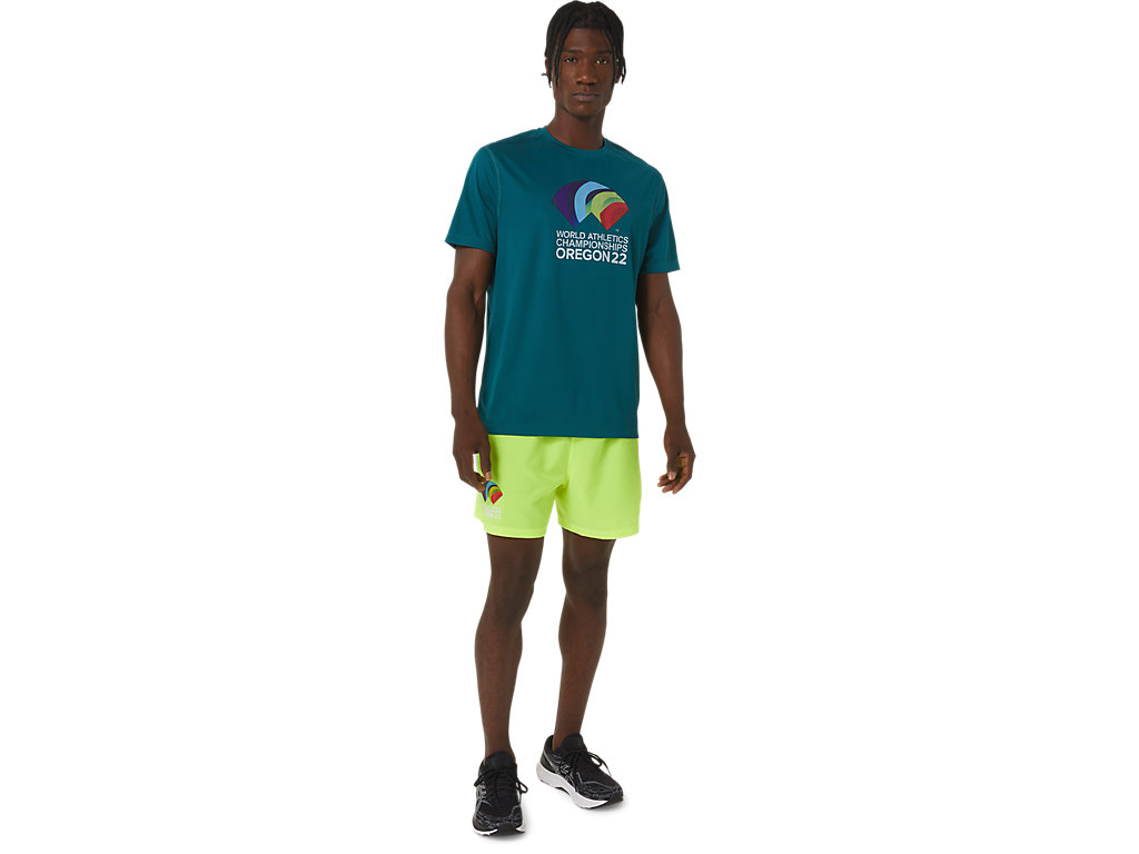 Camiseta Asics Ready-Set Ii Ss Wch Masculino Verdes Escuro | 9246-EPSGH