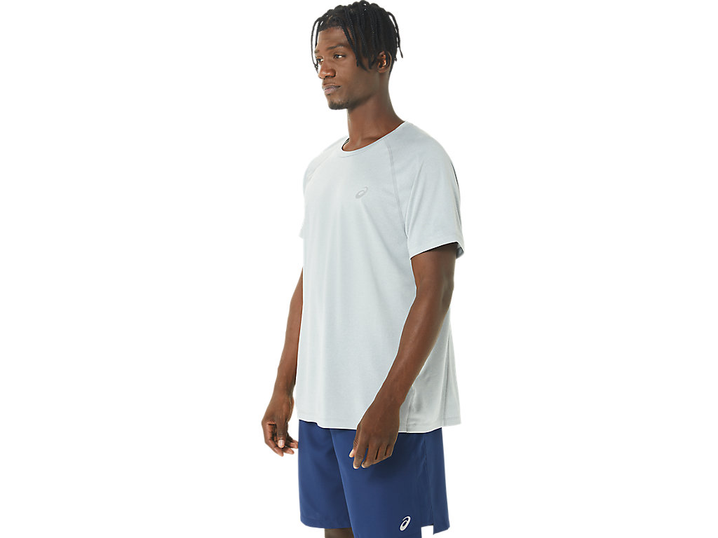 Camiseta Asics Ready-Set Lyte Sleeve Masculino Luz Cinzentas | 4680-GNPRK