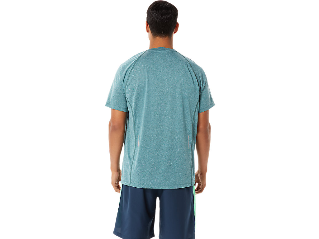 Camiseta Asics Ready-Set Lyte Sleeve Masculino Verdes Escuro | 7549-XIQBD