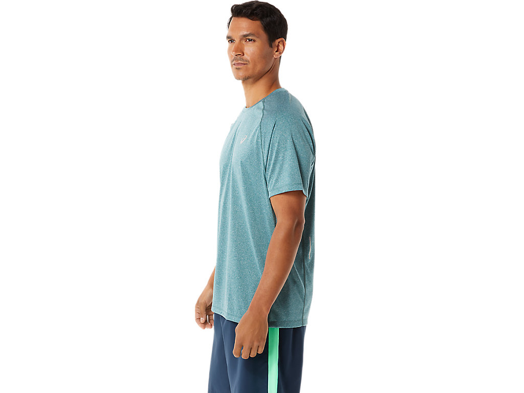 Camiseta Asics Ready-Set Lyte Sleeve Masculino Verdes Escuro | 7549-XIQBD